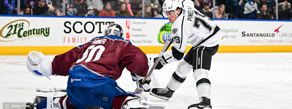 Miner’s 29-Save Shutout Leads Colorado to 4-0 Win over Reign