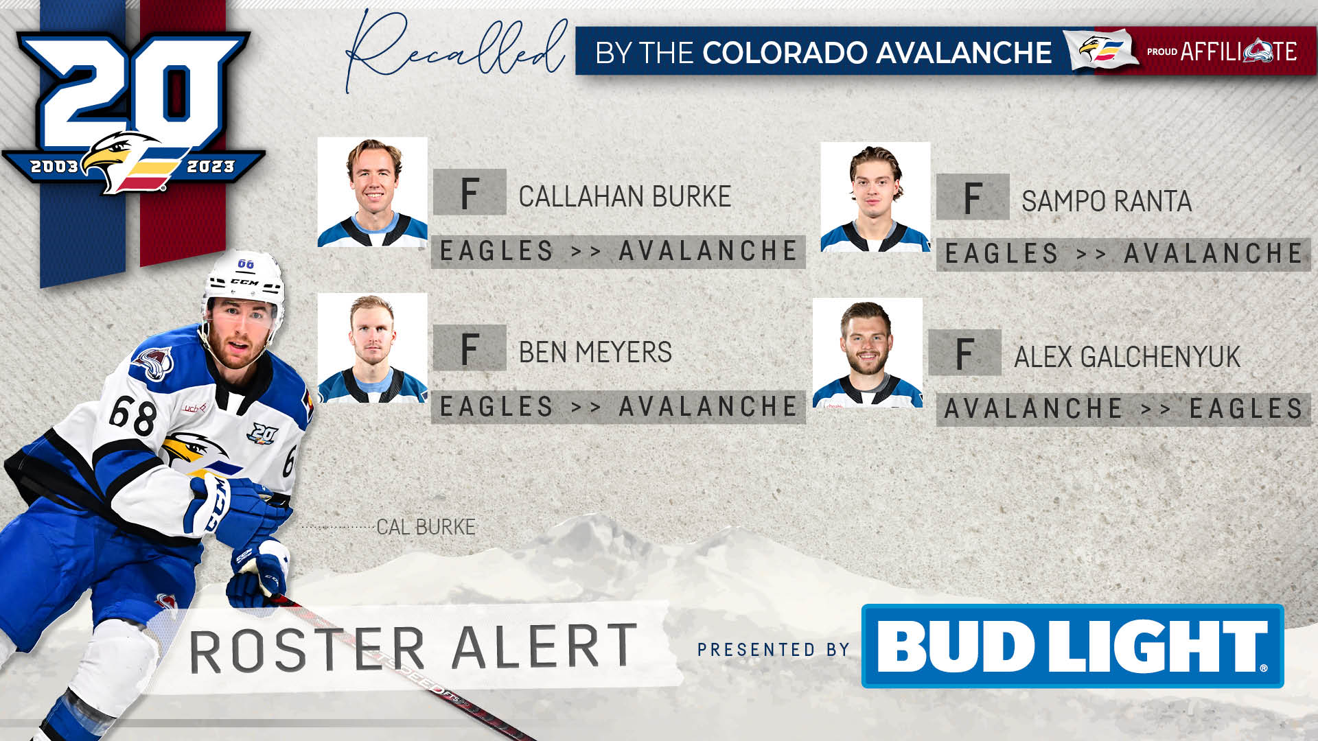 Avalanche Recalls Four, Reassigns Galchenyuk Colorado Eagles