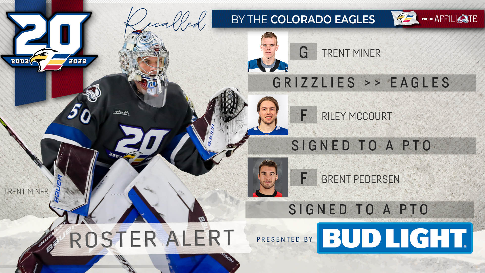 Colorado Eagles Complete Multiple Transactions | Colorado Eagles